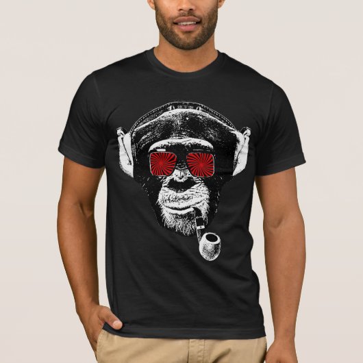 Verrückter Affe T-Shirt (Vorderseite)