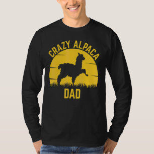 Verrückter Alpakavater Alpaka Familie Vintage-So T-Shirt