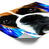 verrückter Boxer Poster (Ecke)