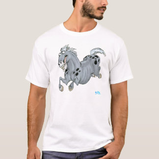 Verrückter Cartoon-PferdeT - Shirt