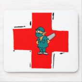 verrückter Chirurg Mousepad (Vorne)