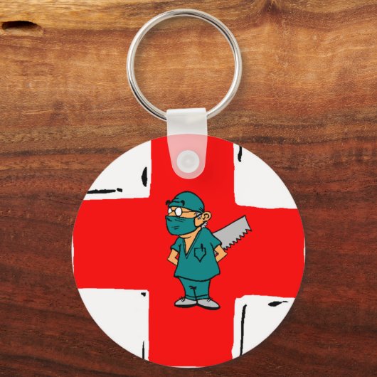 verrückter Chirurg Schlüsselanhänger (Vorderseite)