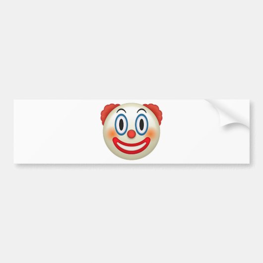 Verrückter Clown Emoji Autoaufkleber (Vorne)
