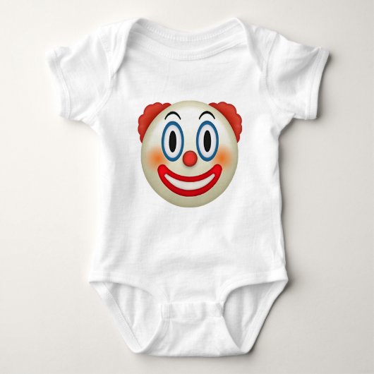 Verrückter Clown Emoji Baby Strampler (Vorderseite)