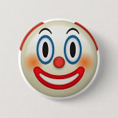 Verrückter Clown Emoji Button (Vorderseite)