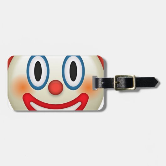Verrückter Clown Emoji Gepäckanhänger (Vorderseite horizontal)