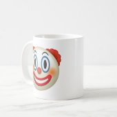 Verrückter Clown Emoji Kaffeetasse (Vorderseite Links)