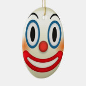Verrückter Clown Emoji Keramik Ornament (Rechts)