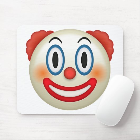 Verrückter Clown Emoji Mousepad (Mit Mouse)