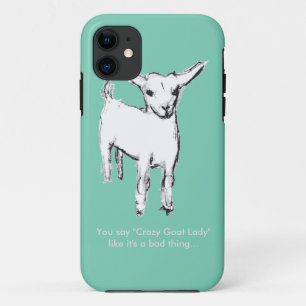 Verrückter Fall Ziegen-Damen-Cute Goat Kid Phone Case-Mate iPhone Hülle
