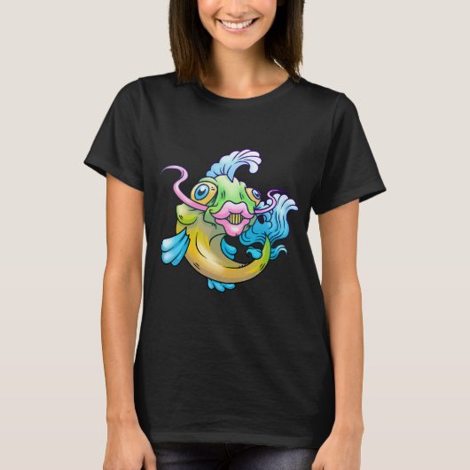 verrückter Fisch T-Shirt (Vorderseite)