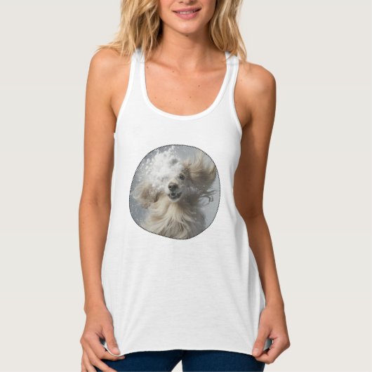 Verrückter Flockentanz Tank Top (Vorderseite)
