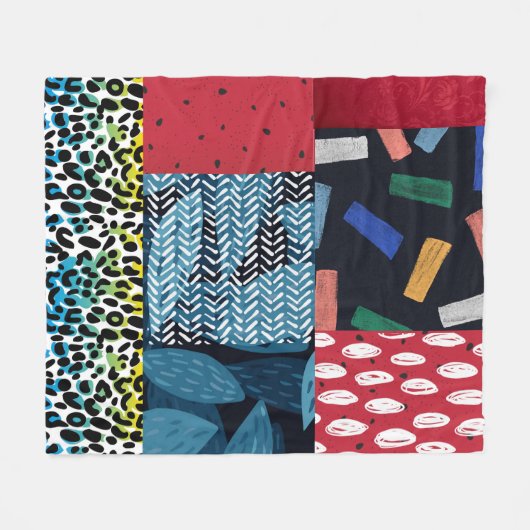 verrückter Freitag Fleecedecke (Vorderseite (Horizontal))