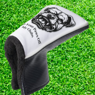 Verrückter Golfspieler mit Spaß Golf Headcover