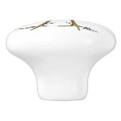 Verrückter Hahn Keramikknauf (Seitenansicht)