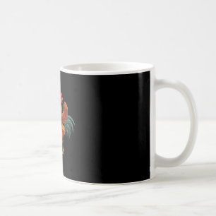 Verrückter Hahn tritt Getreide Lustiger Bauernhof Kaffeetasse