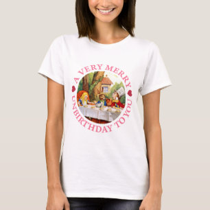 Verrückter Hatter sagt ein sehr frohes Unbirthday T-Shirt