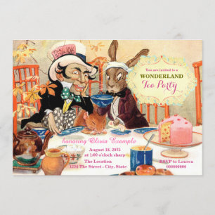 Verrückter Hatter Tee Alice im Wunderland Geburtst Einladung