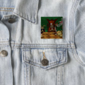Verrückter Hatters Teeparty Button (Beispiel)
