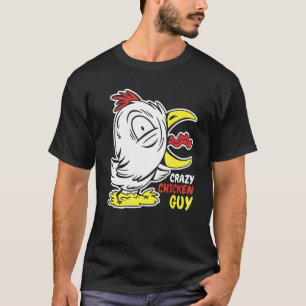 Verrückter Hühner-Typ Hühner T-Shirt