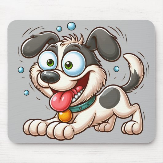 Verrückter Hund Mousepad (Vorne)