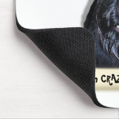 Verrückter Hund und Knochen Mousepad (Ecke)