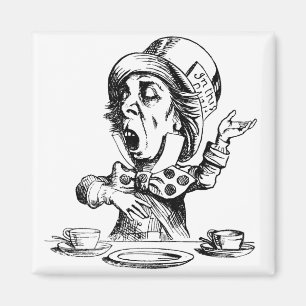 Verrückter Hutmacher Magnet