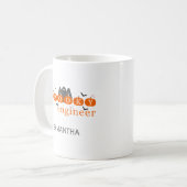 verrückter Ingenieur Kaffeetasse (Vorderseite Links)