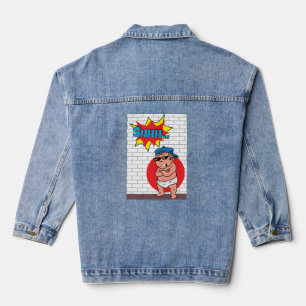 verrückter Junge Jeansjacke