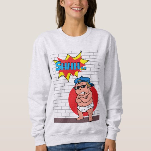 verrückter Junge Sweatshirt (Vorderseite)