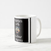 Verrückter Kaffeebecher Kaffeetasse (VorderseiteRechts)