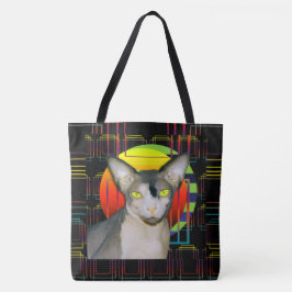 Verrückter Katzen-Entwurf mit Sphynx Katze Ninja Tasche