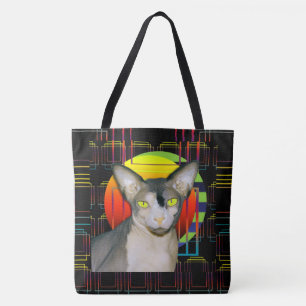 Verrückter Katzen-Entwurf mit Sphynx Katze Ninja Tasche