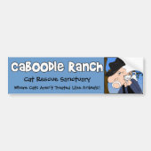 "Verrückter Katzen-Mann-" Autoaufkleber (Vorne)