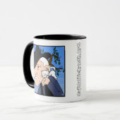 "Verrückter Katzen-Mann-" Tasse (Vorderseite Links)