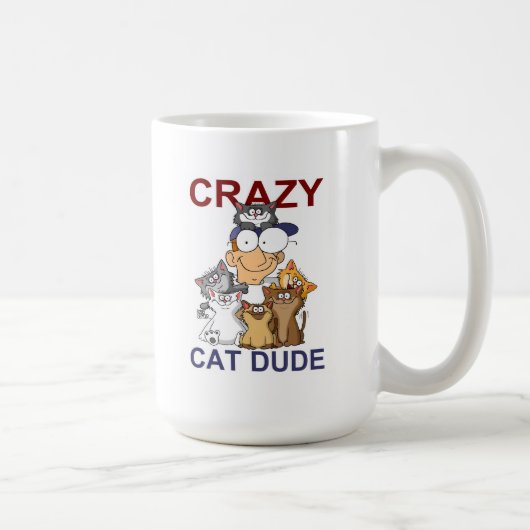 Verrückter Katzen-Typ Kaffeetasse (Rechts)