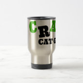 Verrückter Katzen-Typ Reisebecher (Mittel)