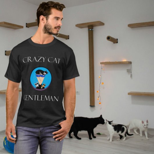 verrückter Katzenherr T-Shirt