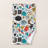 verrückter Kopf Badhandtuch Set (Handtuch)