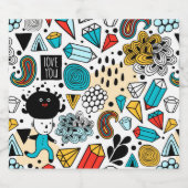 verrückter Kopf Bierflaschenetikett (Einzelnes Label)