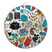 verrückter Kopf Dartscheibe (vorne)