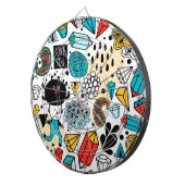 verrückter Kopf Dartscheibe (Vorderseite rechts)