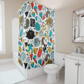 verrückter Kopf Duschvorhang (Beispiel)