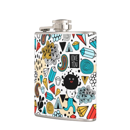 verrückter Kopf Flachmann (Links)