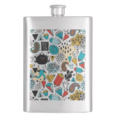 verrückter Kopf Flachmann (Vorderseite)