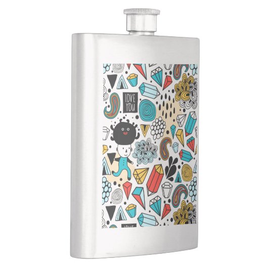 verrückter Kopf Flachmann (Rechts)