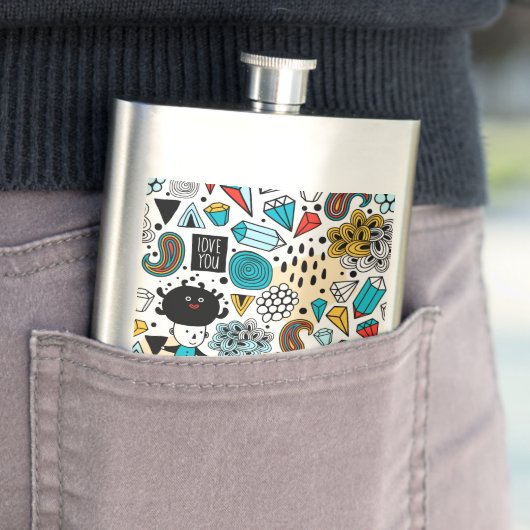 verrückter Kopf Flachmann (Beispiel)