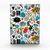 verrückter Kopf Fotoblock (Vorderseite)