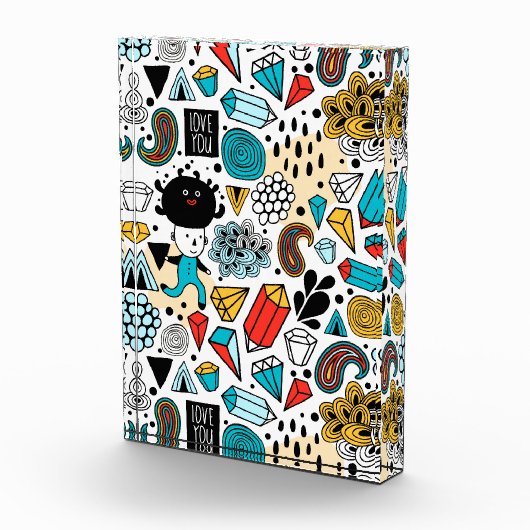 verrückter Kopf Fotoblock (Rechts)