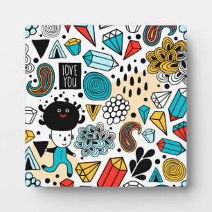 verrückter Kopf Fotoplatte